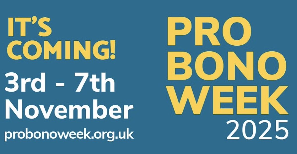 uop_lawclinic's tweet photo. This is the 24th #probonoweek in the uk - taking place between the 3rd and 7th of November 2025, to celebrate and promote the provision of free legal aid to those who need it. 
Keep an eye on this page to see what’s on. 
#wedoprobono #lawclinic #probonoweek2025 #uniofplym #uop https://t.co/80MxnemhR5