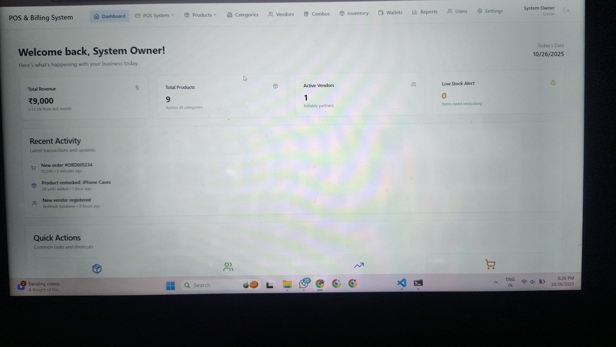 CryptholicCoder's tweet image. Developers just shipped this beast today 🔥
It’s crazy how much untapped potential there still is in traditional ERP systems :)
Curious to know, if anyone is currently building a modern, SaaS-based, customizable ERP platform that can actually scale across industries?…
