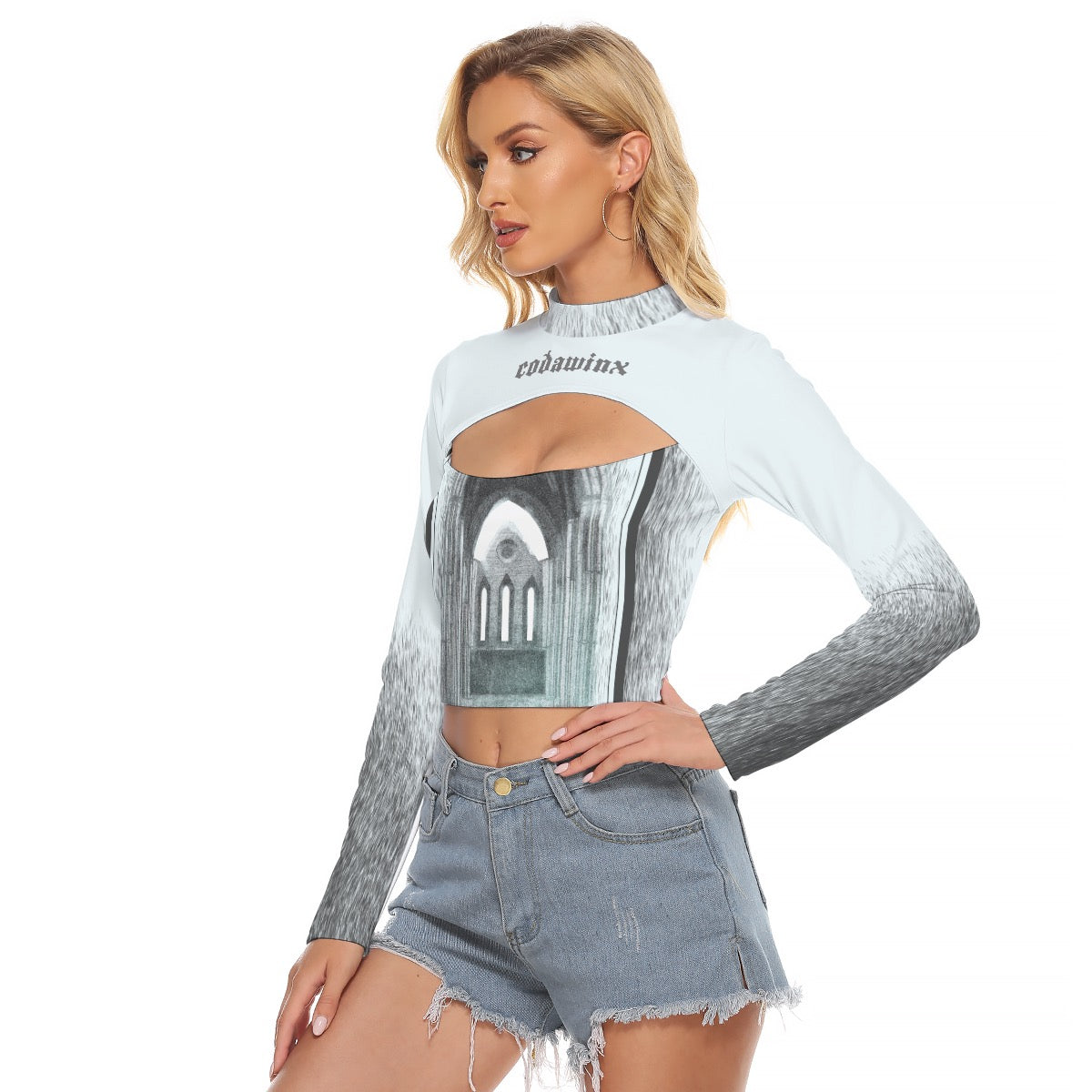 CodawinxSteph's tweet image. When your top's got more personality than your group chat 🤫✨ Snag the Cashel Women's Hollow Chest Keyhole Tight Crop Top for $36.95 and let your style do the talking! #Fashionista #AltFashion #Codawinx codawinx.com/products/cashe…