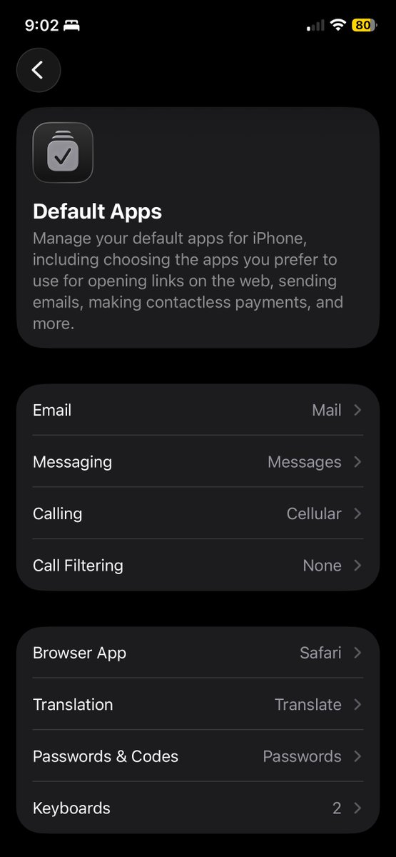 redscapes's tweet photo. Default Apps is one of the most useful features of #iOS26 https://t.co/ST3nJYdJi0