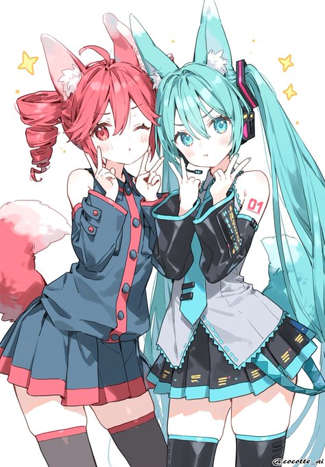 「初音ミク 重音テト」の画像/イラスト/ファンアート(新着順)