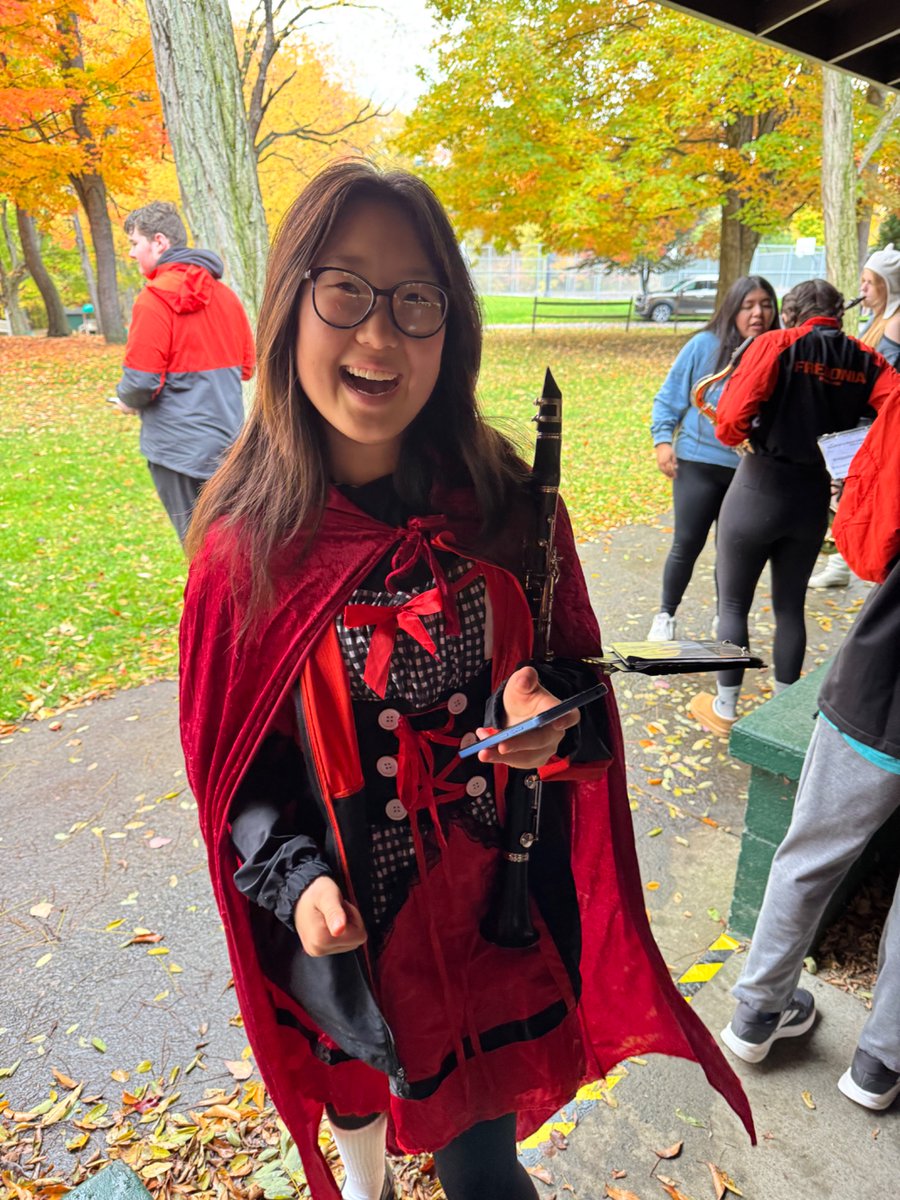 FCSD_Music's tweet image. Many thanks to members of the Fredonia Symphonic Band  for performing at the village’s trunk or treat yesterday!