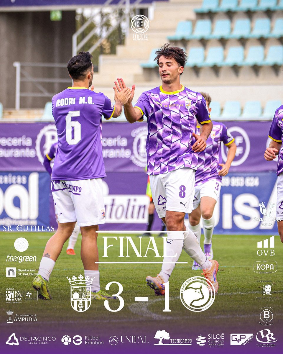 palencia_cf's tweet photo. ¡FINAL! ¡FINAAAL!

Nos llevamos los 3 puntos en un gran partido de los nuestros.

#PalenciaCF | #PalenciaUnionistasB https://t.co/wBpydprCwV