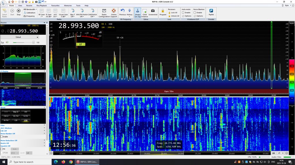LY5SB's tweet image. I haven&apos;t seen so many stations in a long time… #sdrplay #sdrconsole