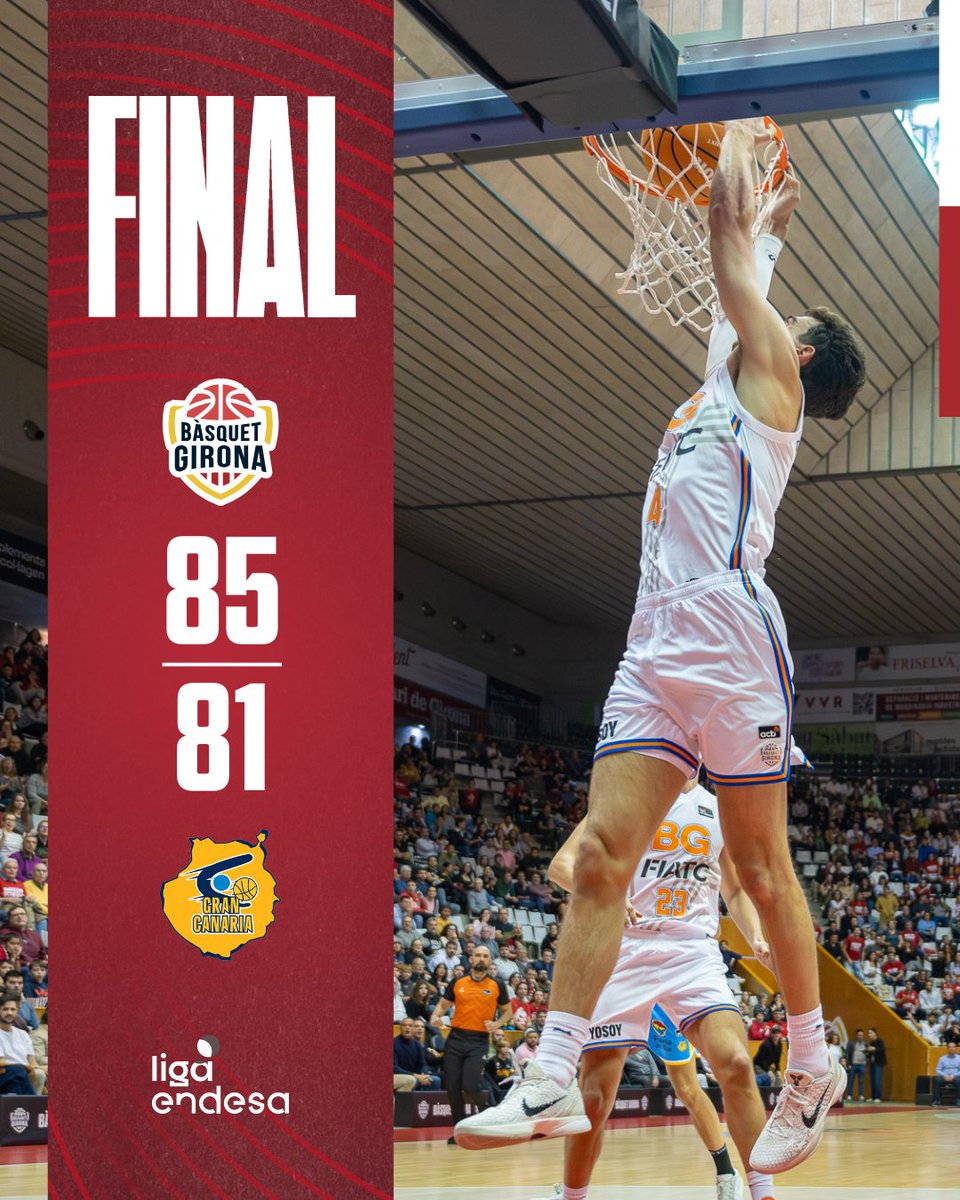 😍🔥 ALEGRIA QUE ÉS FESTA MAJOOOR! 🎉

Ja tenim la primera victòria Fontajau (85-81) ✅