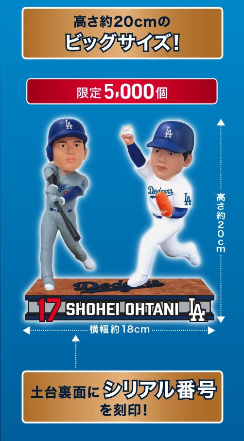 セブンイレブン限定 「大谷翔平 二刀流ボブルヘッド」 申込期間：11月1