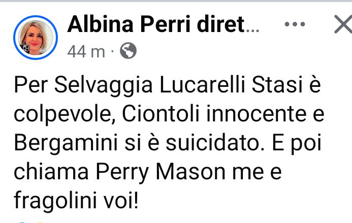 Pamelitanaa's tweet photo. #Garlasco 
#giallosettimanale #albinaperri https://t.co/MaxxyAehgr