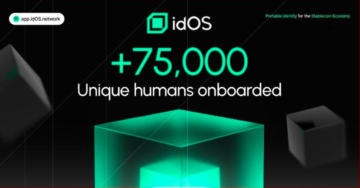 0x_NFTOG's tweet image. Over 75k unique human signed up on @idOS_network App in only 30 days

This success is not a coincidence

idOS team has full of professionals who have been working towards portable identity and decentralized storage since 2017

This growth backed by a 8 years of experienced team!