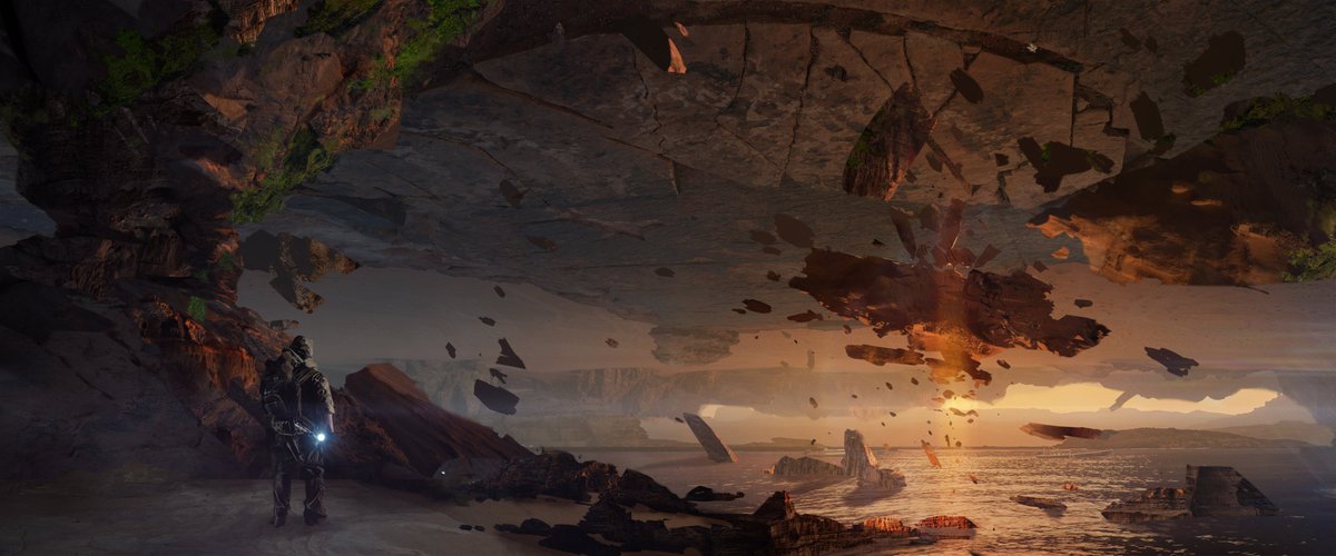 コンセプトアート基礎講座のお手本でで描いたやつ！#INEI_AA