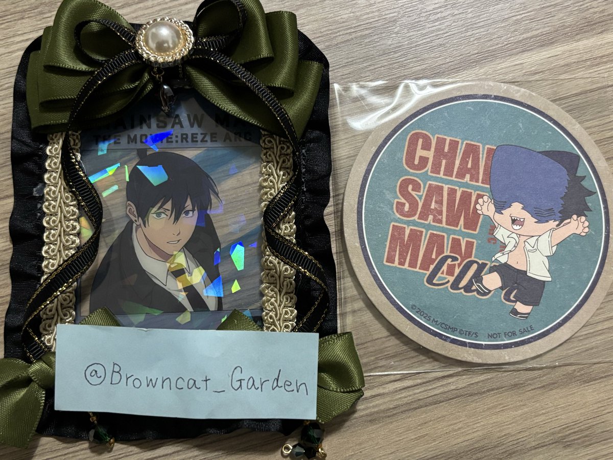 【交換】
チェンソーマンカフェ 
予約特典　コースター

譲：ビーム
求：同種デンジ

◎郵送でお願いします。

検索から大歓迎です。
お気軽にお声掛けください。

#チェンソーマン 
#チェンソーマンカフェ