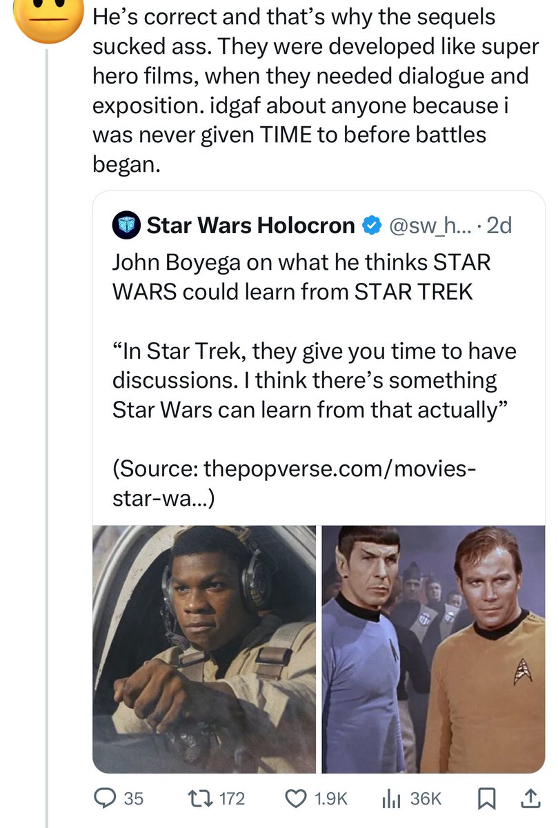 The idea that the sequels do a worse job at this stuff than, say, the original trilogy is surely just nostalgic nonsense