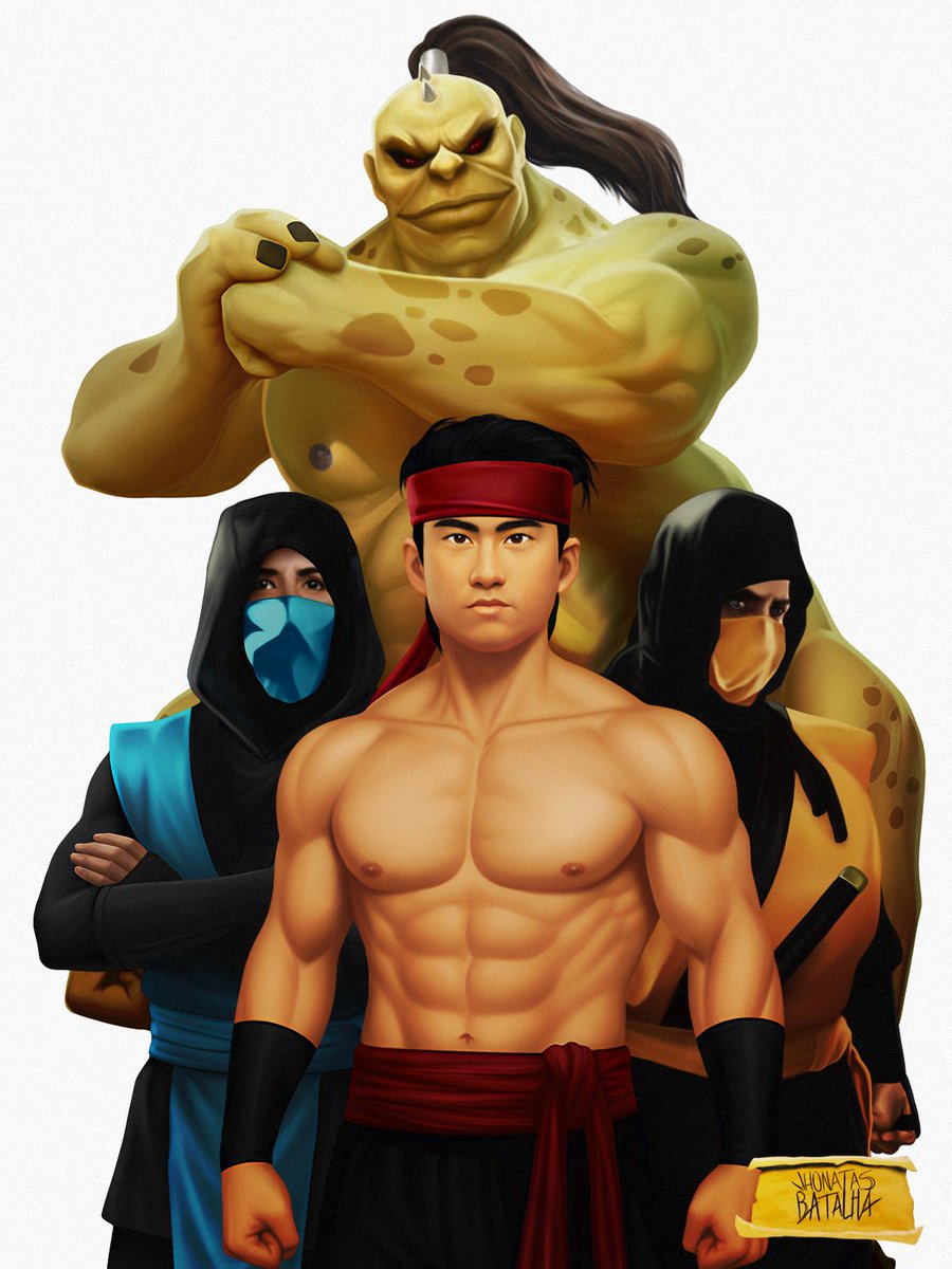 [Repost] Dragon Attack (Yoshitsune Minamoto, Tundra, "Ninja" &amp; Gongoro)     
.      
.    
#fanart #characterdesign #MortalKombat #videogameart #warrior #fighter #martialarts #digitalart #digitalpainting