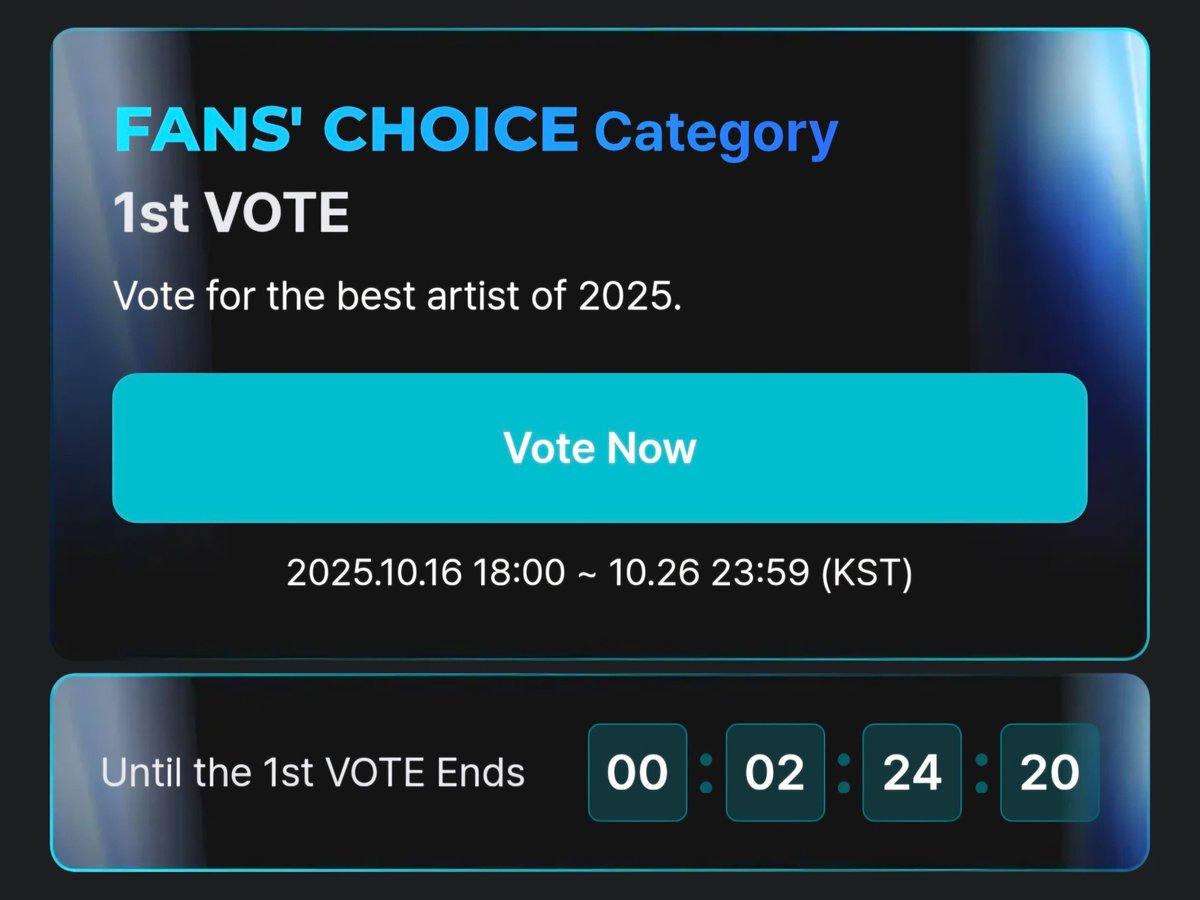 MonstiezVPINA's tweet photo. 🚨 LAST DAY ROUND 1 MAMA FANS CHOICE 🚨

Monstiez jangan lupa vote BABYMONSTER sebelum round 1 ditutup! KEEP FIGHTING MONSTIEZ 🔥

#BABYMONSTER #베이비몬스터 #MAMAFANSCHOICE #MNET https://t.co/zFGt187gEb