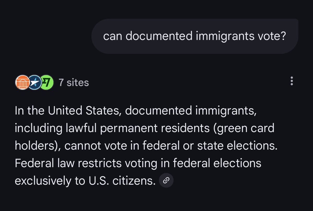 Jillian_Chancey's tweet photo. @StephenM @elonmusk Many Americans are only now just learning that undocumented “illegal”AND documented “legal” immigrants CAN NOT and DO NOT vote. https://t.co/HnaqnfVlQp