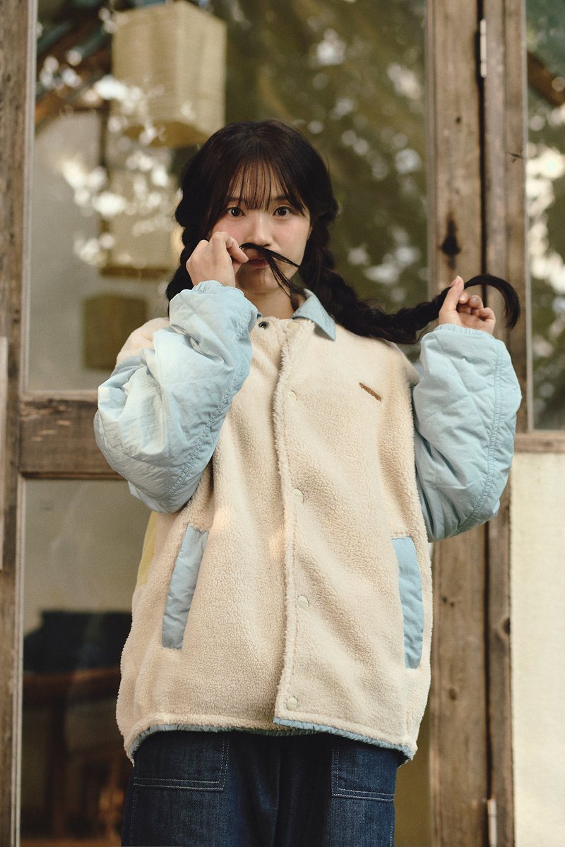 just a sweet little attempt at a handlebar mustache, powered by my braids and this dreamy #KODAK fluff. 🐑🩵