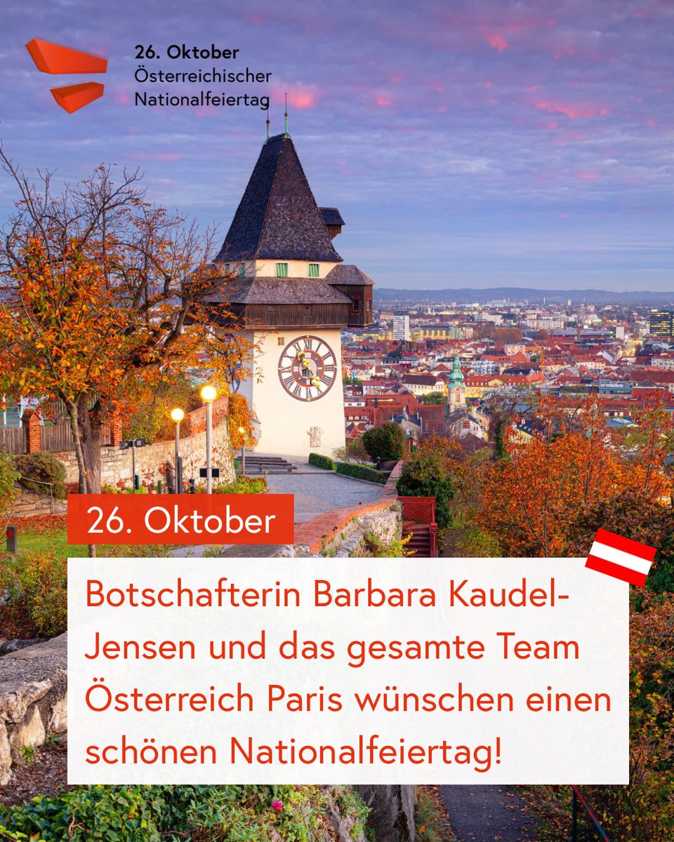🇦🇹 26. Oktober - Schönen Nationalfeiertag! Une magnifique vue de Graz en Styrie pour souhaiter une bonne Fête nationale aux Autrichiennes et Autrichiens en France. <a href="/barkaje/">Barbara KaudelJensen</a> <a href="/visitsteiermark/">Urlaub in der Steiermark</a>