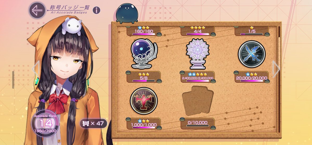 DroemonG's tweet image. 戦闘回数2万＆ダンジョン1000回達成。次はこの6人、残り1万回と500回。