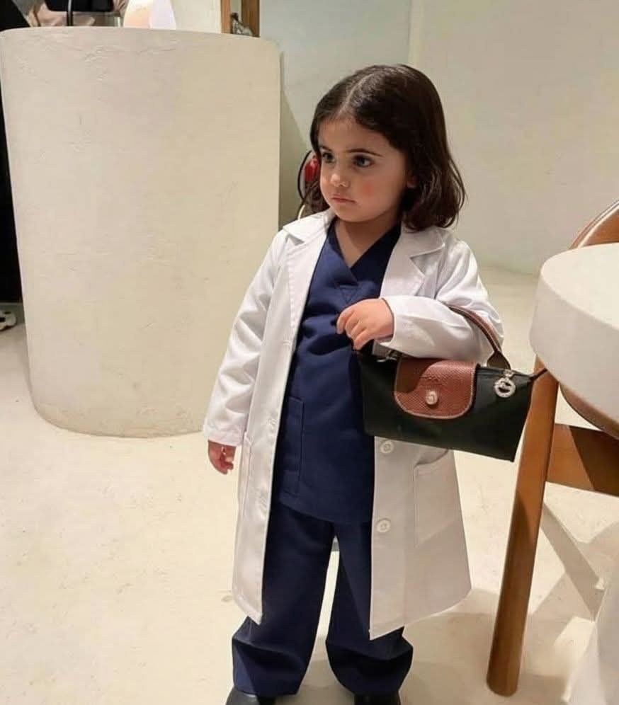 callmehanfel's tweet image. 🗣: we want to see u in white👰🏻‍♀️ 
👩🏻‍⚕️: me everyday in white