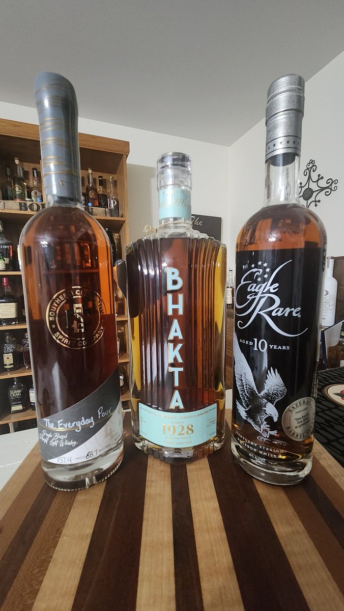 TheEveryDayPour's tweet photo. Bhakta and Eagle Rare store picks and yet another Southern Collective bottle. We can't stay away from them. https://t.co/Ip5I8ZH6z2