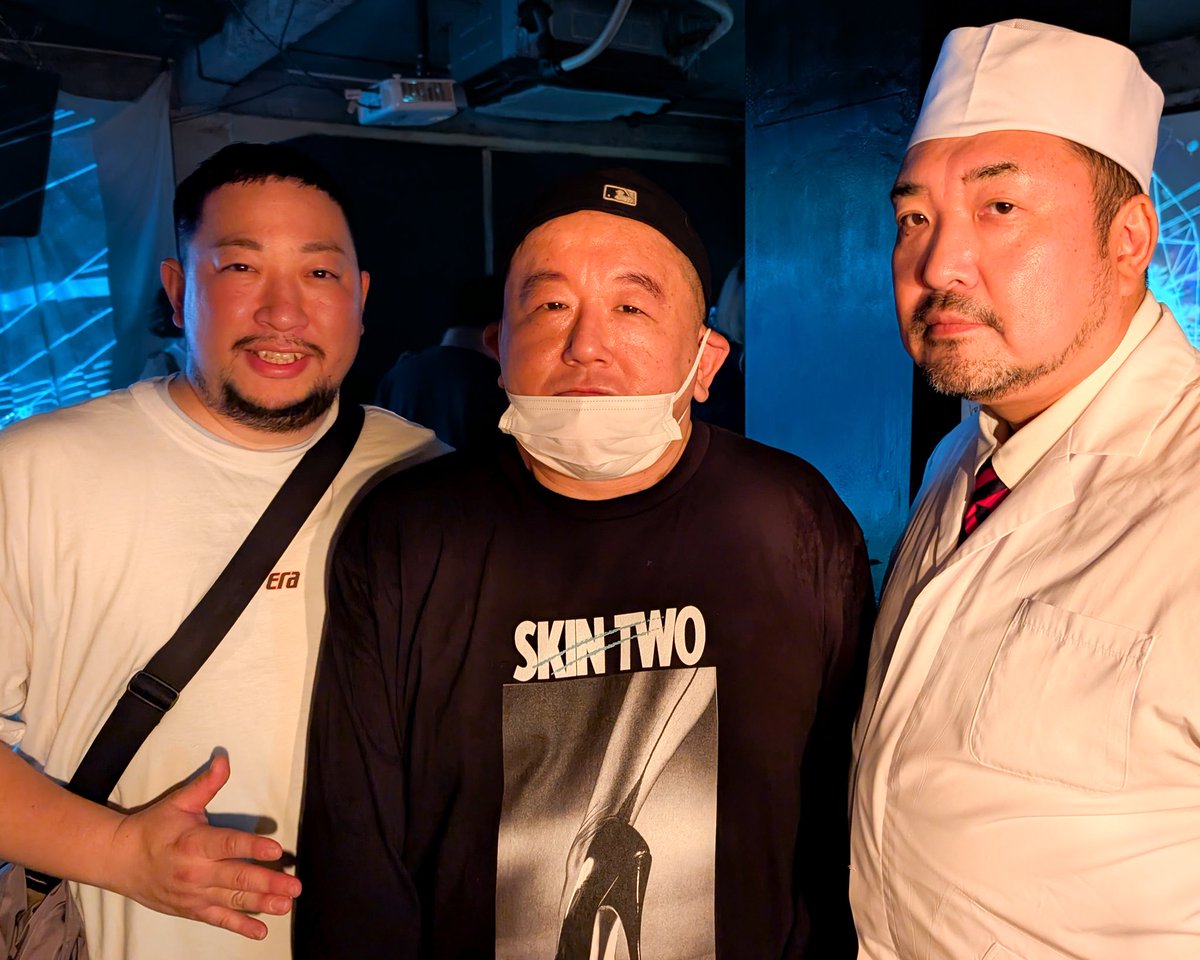 osh_tnpr's tweet photo. 松井寛さん、AKIO KUMAGAIさんがゲスト出演された #イエポJ に遊びに行ってきました！2人の激アツDJで汗かくくらい踊り倒してきました🕺

お2人には来月11/23開催のPOPPOPBUNNIESにゲスト出演いただきます！ArcHでどんな音が聴けるか楽しみすぎる！！

イエポJの皆さま、ありがとうございました🙂‍↕️ https://t.co/qaLPVsDwJi