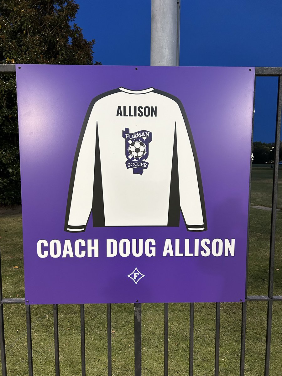 It Was A Great Day to Be a Paladin!!! Congratulations <a href="/FurmanSoccer/">Furman Men's Soccer</a>, <a href="/FurmanVB/">Furman Volleyball</a> and <a href="/PaladinFootball/">Furman Football</a> on big home wins and great environments! Such an honor to celebrate the success &amp; career of Doug Allison! More photos to come from a historic evening. #GoDins
