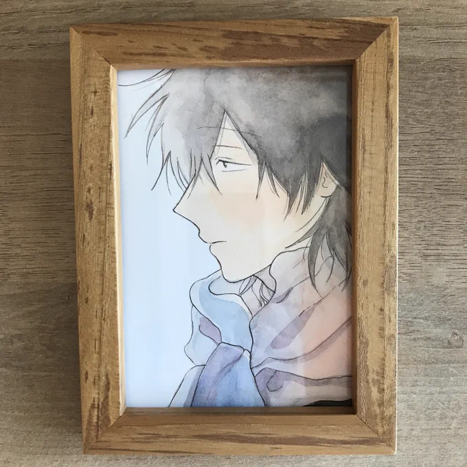 以前に額に入れた状態で販売したイラストです