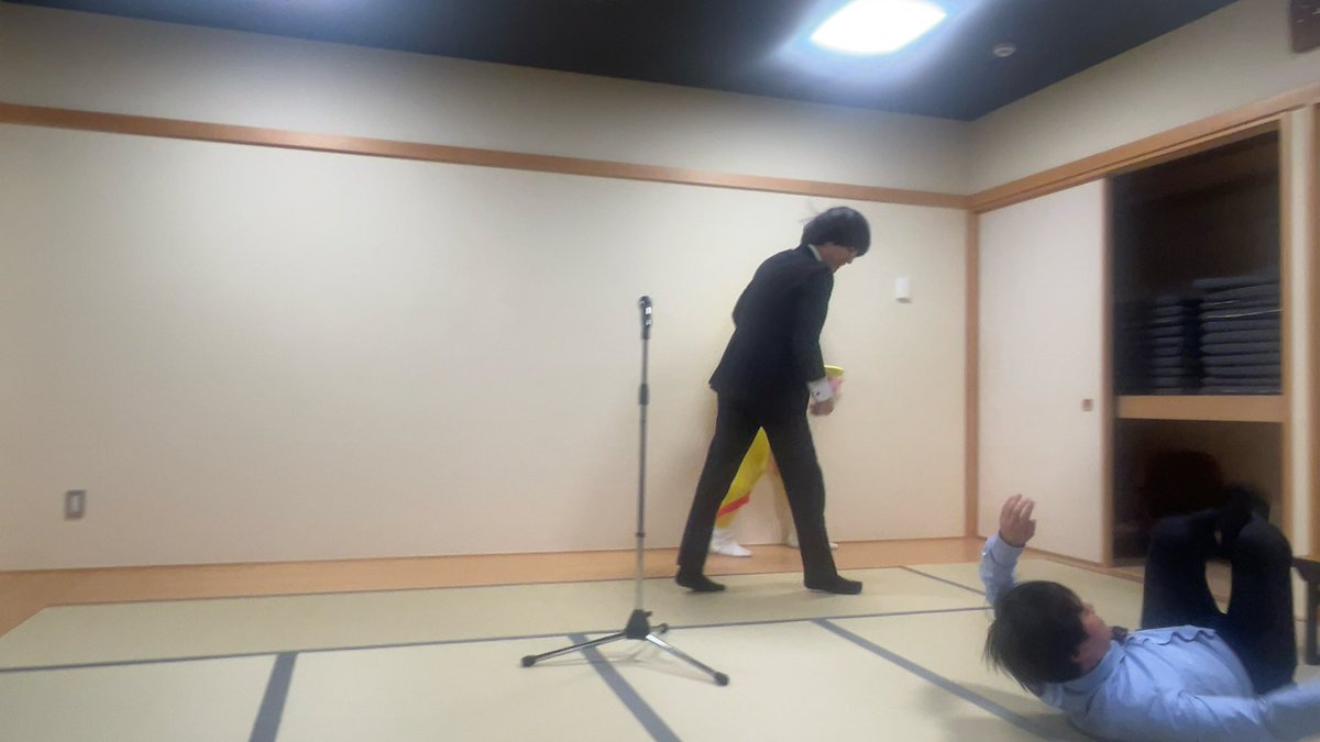 ピンネタ倶楽部『α』に行ったら天馬さんと夏目さんは漫談柔道をしていましたし、ストレッチマンは審判をしていました🥋