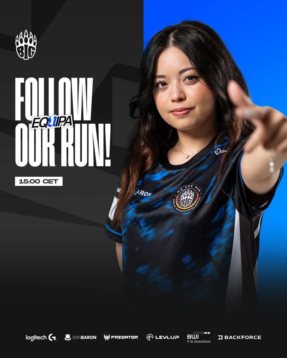 BIG_EQUIPA's tweet image. What would be better on a raining day than more CS action from our Girls?
We play today the Athena Cup💪🏼
Our first game will be in Round 2