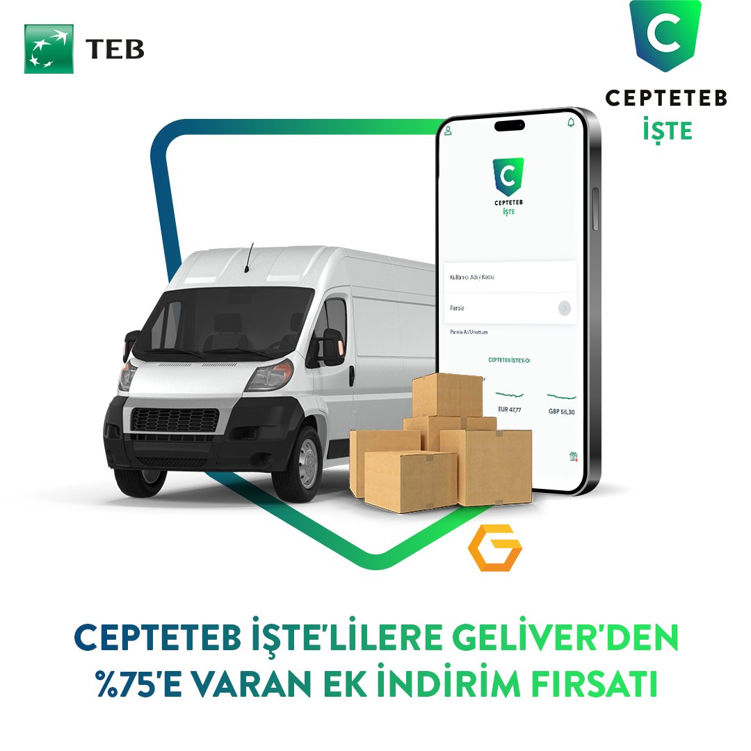 Kargolarınızı tek platformdan yönetmek artık çok daha kolay. 🎉

Geliver üzerinden CEPTETEB İŞTE’li işletmelere özel %75’e varan ek indirim sizi bekliyor. ✨