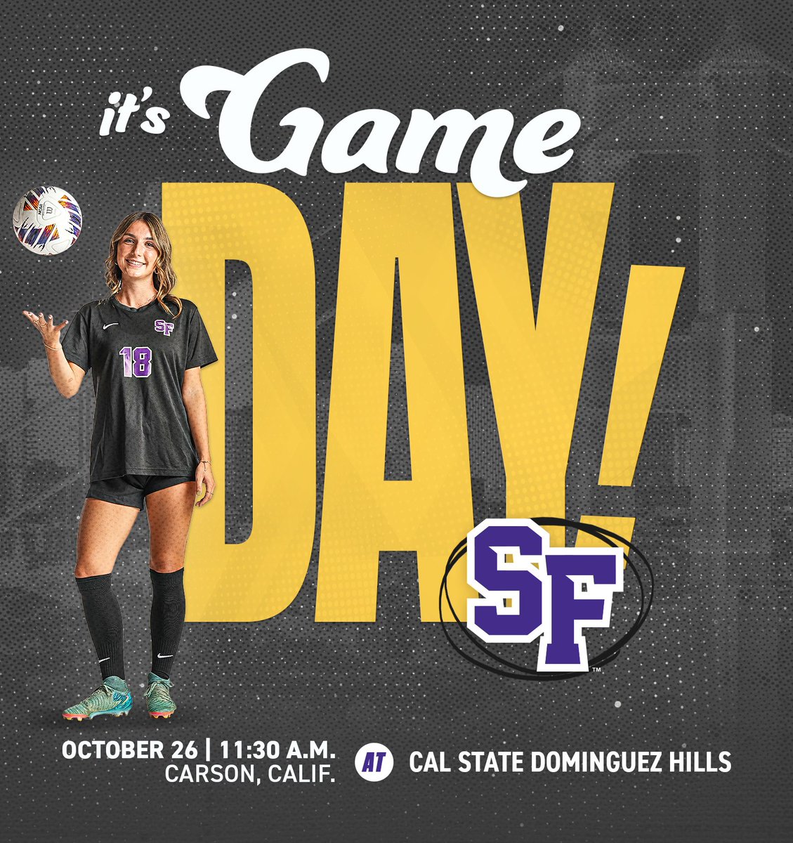 Gators close out the road trip at Dominguez Hills!

🆚<a href="/TorosAthletics/">Cal State Dominguez Hills Athletics</a> 
🕦11:30 AM
📺 flocollege.com
📊sfstategators.com/livestats_wsoc