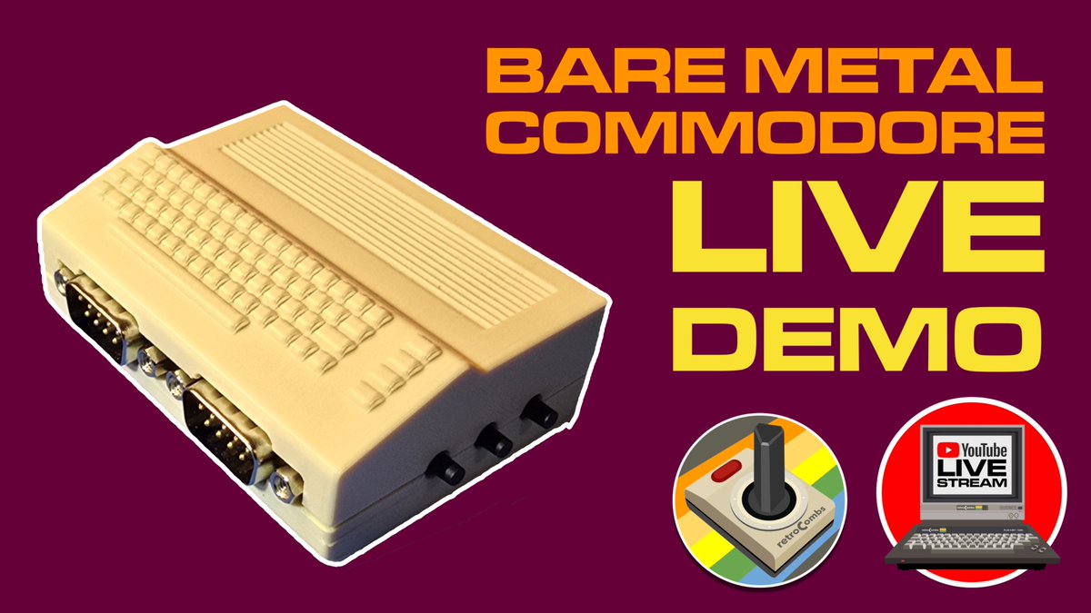 If you are interested in Bare Metal Commodore, I'm looking at Tech Dungeon's unit during today's (2025-10-26) livestream at 1 PM (Eastern). Find all the details using the link below:

youtube.com/live/axMKU8Q51…