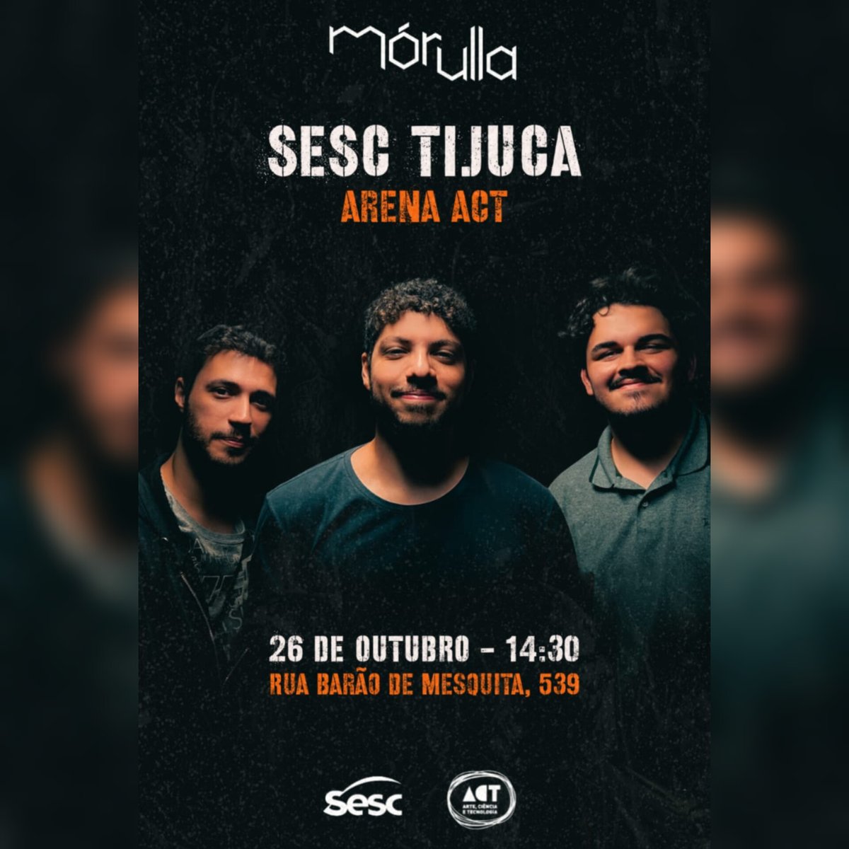 Morullaoficial's tweet photo. Hoje tem showzinho acústico DE GRAÇA no SESC Tijuca às 14h30!
Vemmm!! https://t.co/7EYCUPhE9V