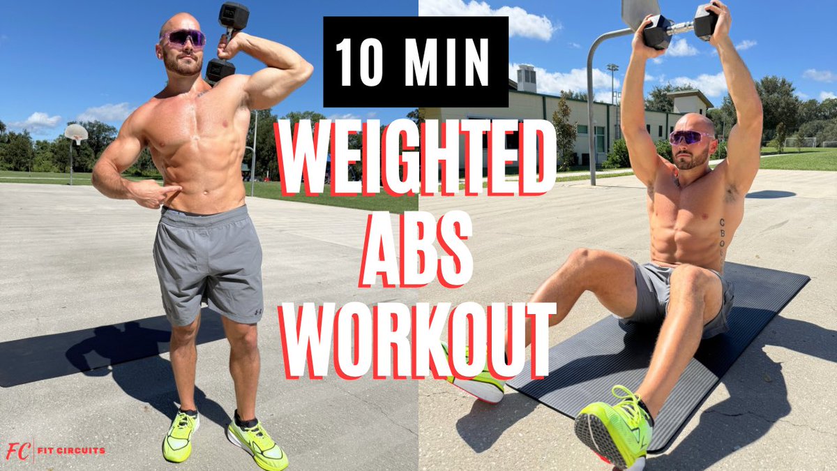 FitCircuits's tweet photo. 🔥 10-Minute Dumbbell Abs Workout 🔥
No machines. No gym. Just you, one dumbbell, and pure core destruction.

Perfect for:
✅ Busy lifters who want real ab definition
✅ At-home workouts
✅ Anyone tired of endless crunches

🎥 Watch the full workout here ➡️https://t.co/4orzJQZAuB https://t.co/CHrHND6wme