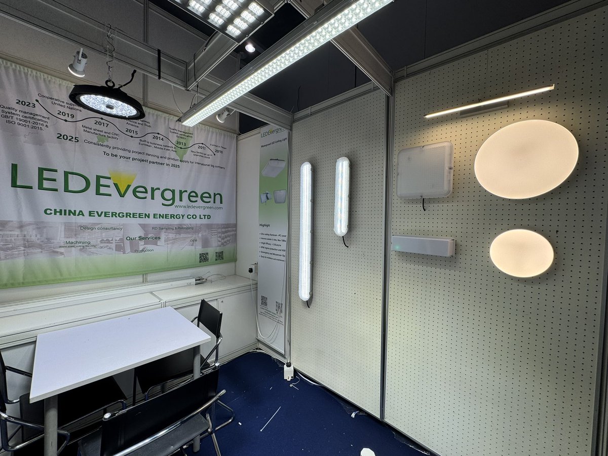 EvergreenEmma's tweet photo. Welcome! 
Hong Kong International Lighting Fair(Autumn Edition)
27-30 OCT 2025

Booth No: 5B-A14
China Evergreen Energy Co Ltd 

Hong Kong Convention and Exhibition Centre
1 Expo Drive, Wan Chai, Hong Kong
MTR: Wan Chai Station(Exit A5) https://t.co/u2SBU9FOKu