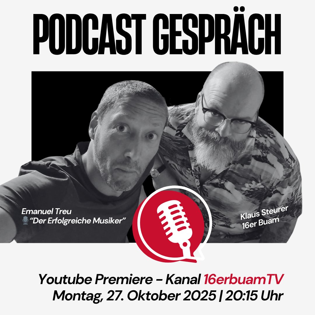 Heute 20:15 Premiere statt Pawlatschn: „Der erfolgreiche Musiker“ – Interview mit Klaus Steurer. Livechat mit Klaus, Patrick &amp; Emi in Pawlatschn-Manier.

👉 youtu.be/2jG05PpoDWY?si…