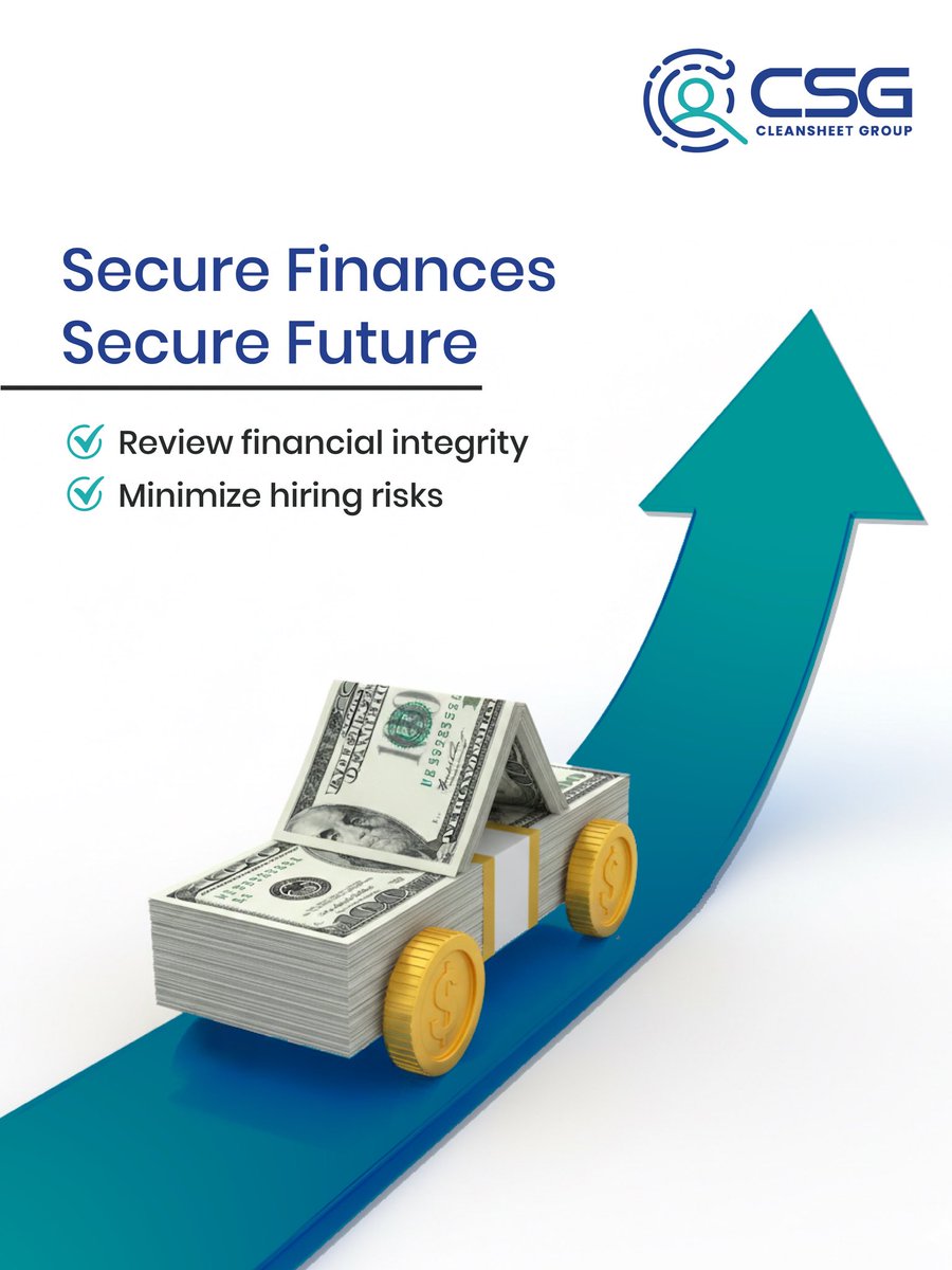 cleansheetgroup's tweet photo. Financial checks give you the confidence to work with trustworthy professionals and partners while minimizing financial risks.

#CleanSheetGroup #Verification #Compliance #FinancialCheck https://t.co/Tk0eM0je1W