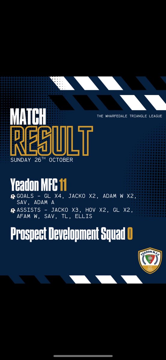 Yeadon MFC tweet media