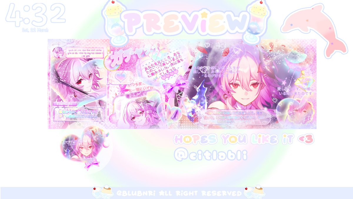 citlabli's tweet photo. Layout cantik baru dari kak Ceri @blubnri! Ngidam banget layout Evernight, akhirnya ketemu kak Ceri yang punya layout cantik banget, jadi anak kesayangan aku tambah cantik. Makasih banyak <3 https://t.co/pBel8qIUUj