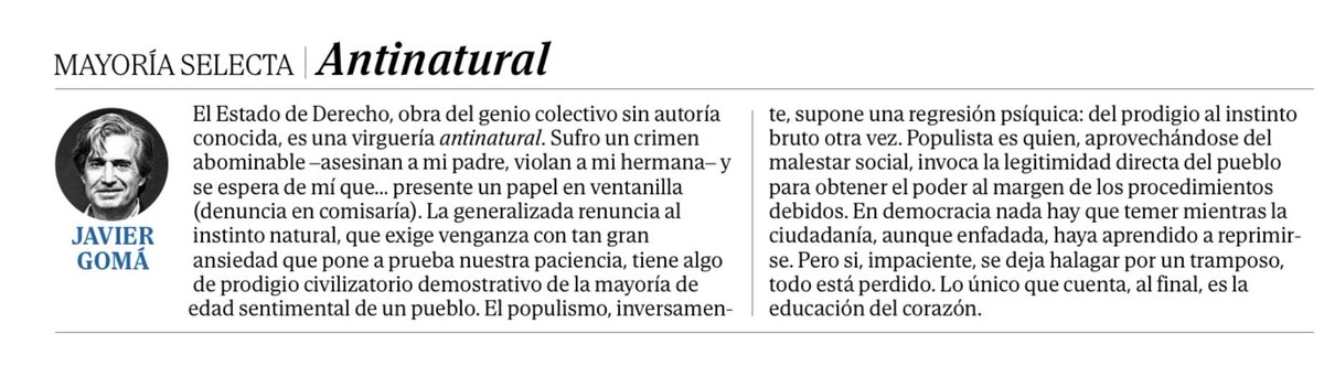 Antinatural en papel