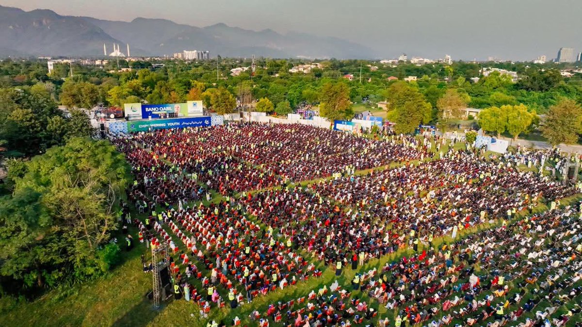 JIKPNorth's tweet image. Bano Qabil Islamabad Test witnessed massive participation from students — proof that Pakistan’s youth is ready to lead the digital future.
#BanoqabilIslamabad