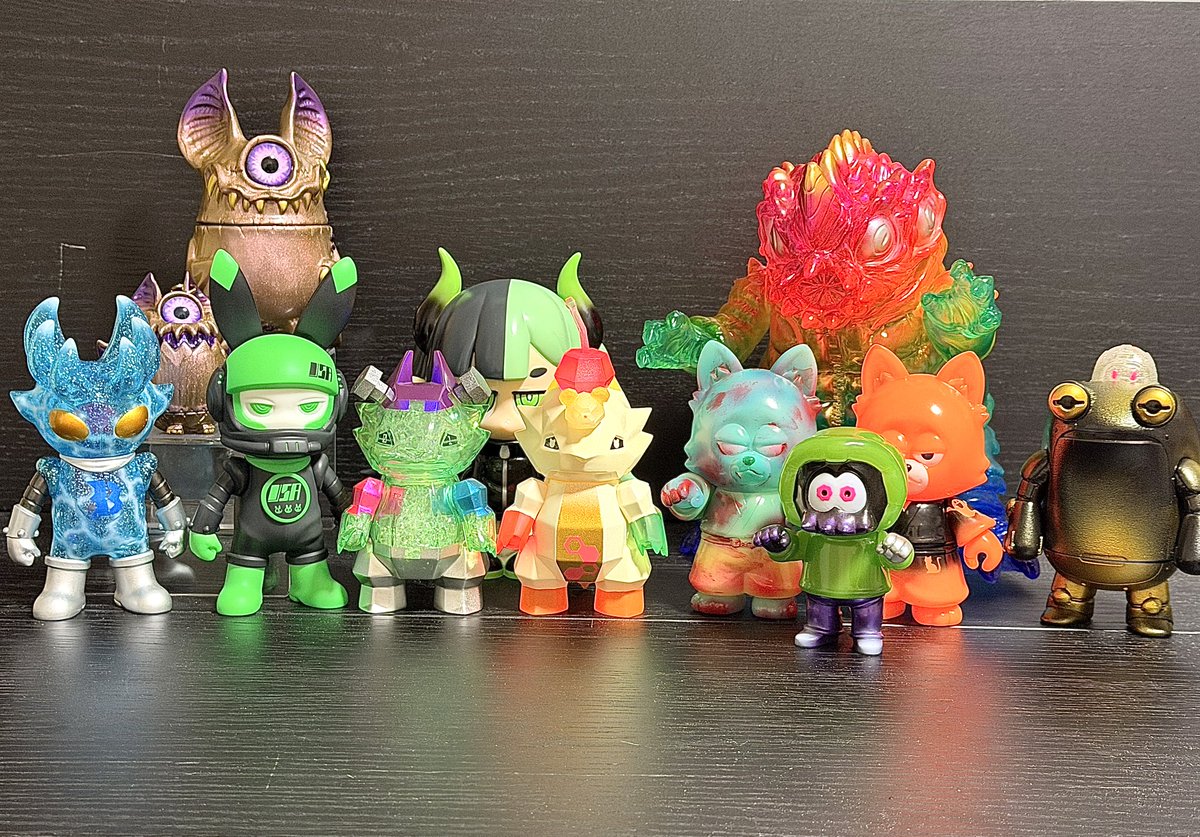 フトアゴン メロン ペインターネット 蓄光 ソフビ ペインターネット