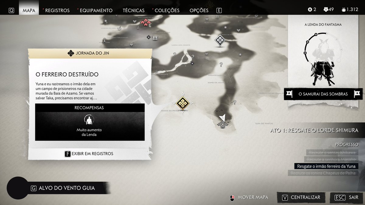 Mais de 20h de game.  
a missão que eu estou: