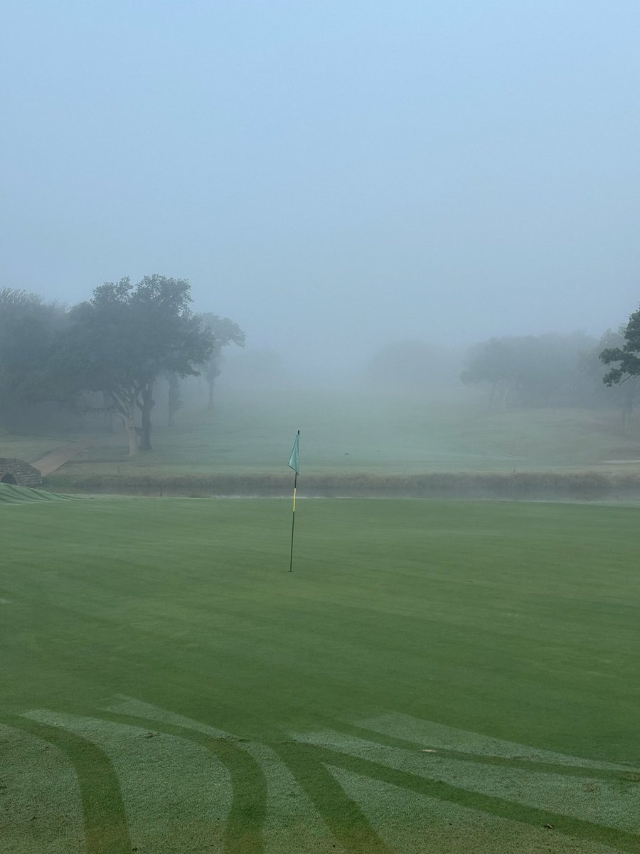 A little foggy but we’re ready. Come watch the NFL Sunday ticket after your round.
