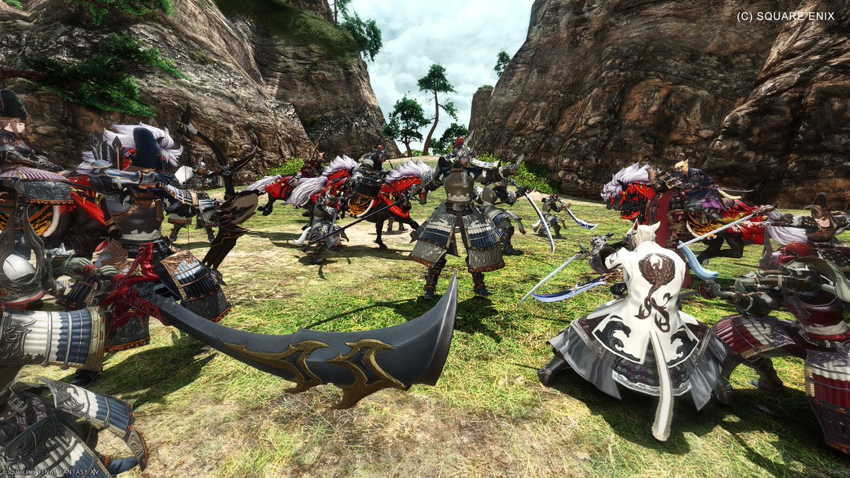 LynxLink_El's tweet photo. 🏯 #FF14関ヶ原 お疲れさまじゃあぁぁぁ！！
なんかもう映画でも撮ってるかのような気分でございました。今年もお集まりいただいた武将達ありがとう。ありがとう。#LynxLink_EL https://t.co/QLEkbChWgJ