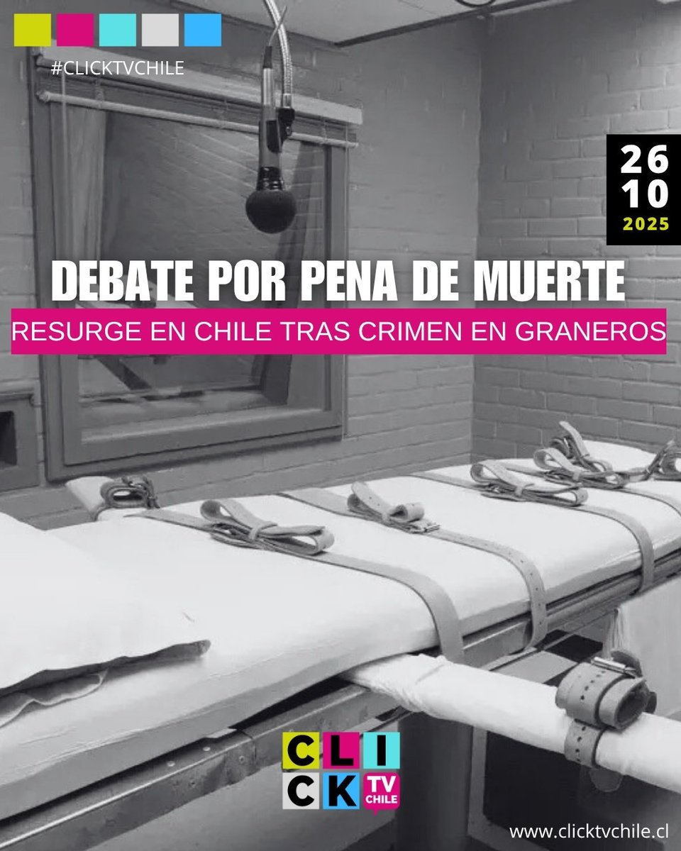¿Debería Volver la Pena de Muerte?

📌"Debate por pena de muerte resurge en Chile tras crimen en Graneros"

El asesinato de un matrimonio en la comuna de Graneros ha reactivado el debate sobre la reinstauración de la pena de muerte en Chile, medida que fue abolida en 2001
