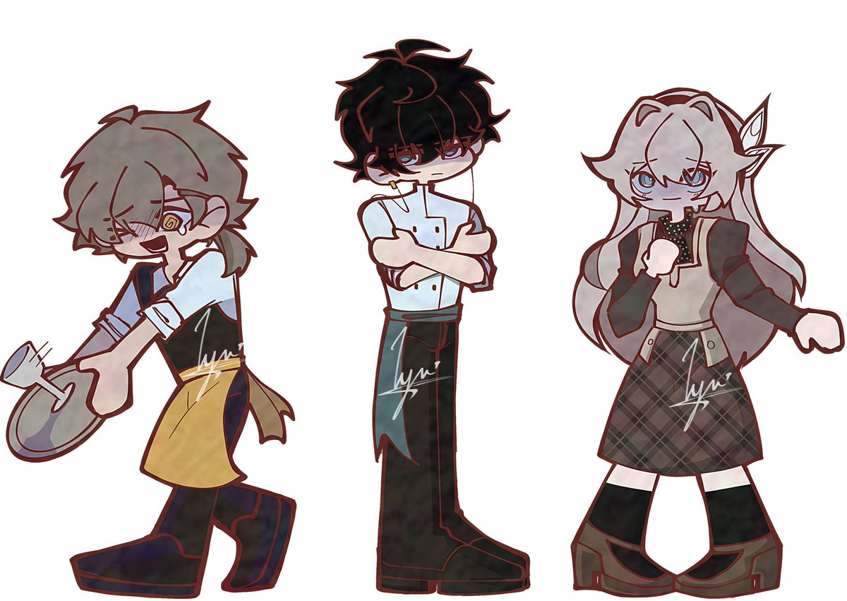 lyorainx's tweet photo. ![1/3]! 
Now i can get some rest 🏃‍♂️
Anw, should i dropped the lore &amp; Trivia? 👀

(Due to many changes, the lore is also diffrent from the original too. And if you know what refrences i'm using, you probably will get it lmao) 

#FireflyHSR #Caelus #DanHeng #Dancae #Flycae (?) https://t.co/RQNmfu4vC3