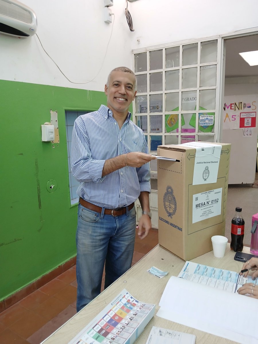 Votar es un acto de responsabilidad cívica, ¡Hoy vayamos todos a votar! 
#Elecciones2025 #Córdoba
