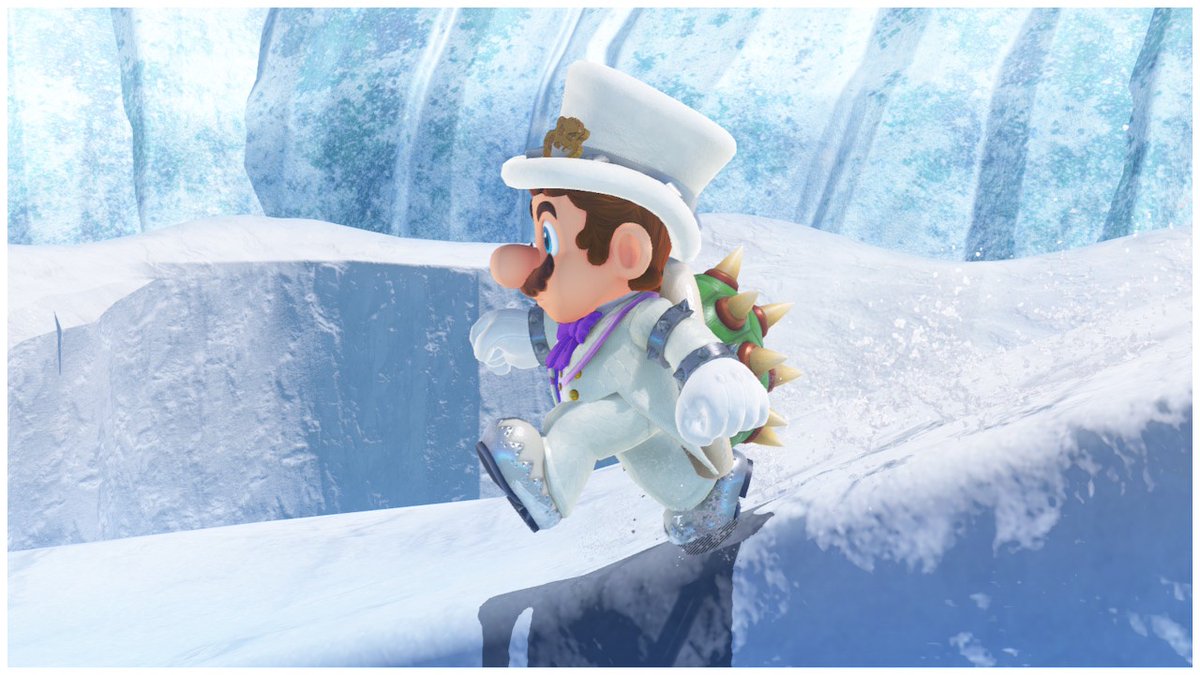 I learned that I could unlock my favorite outfit early by using my Wedding Bowser amiibo. This is the greatest day of my life. 
#supermario #MarioOdyssey