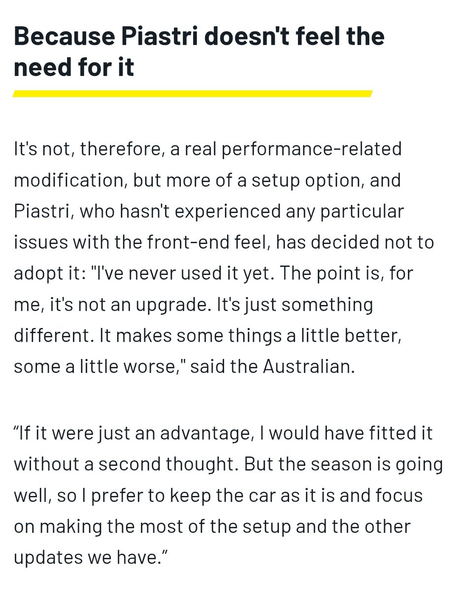 When we analyse the first races no one mentioned it could be cause the MCL39 suited Piastri better (Stella's words) 

Canada: suspension modification to Norris car (not a performance upgrade, read OP words)

Rn it just more difficult tracks for Piastri (as we saw in 23 24)