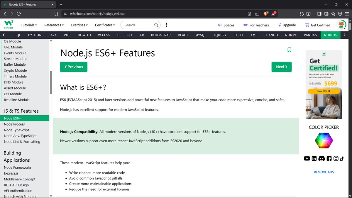 GhimireSiddanta's tweet photo. #LUD29 #LearningUtsav2025 #FestivalOfLearning
Began learning JS & TS Features in Node.js!
-Node ES6+ – using modern JS syntax like let/const, arrow functions & classes
-Node Process – accessing system & runtime info via process object https://t.co/QiQjD58hDx